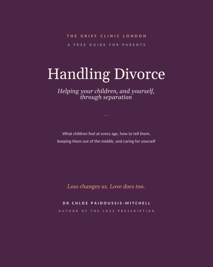Cover of Handling Divorce, a free guide by Dr Chloe Paidoussis-Mitchell